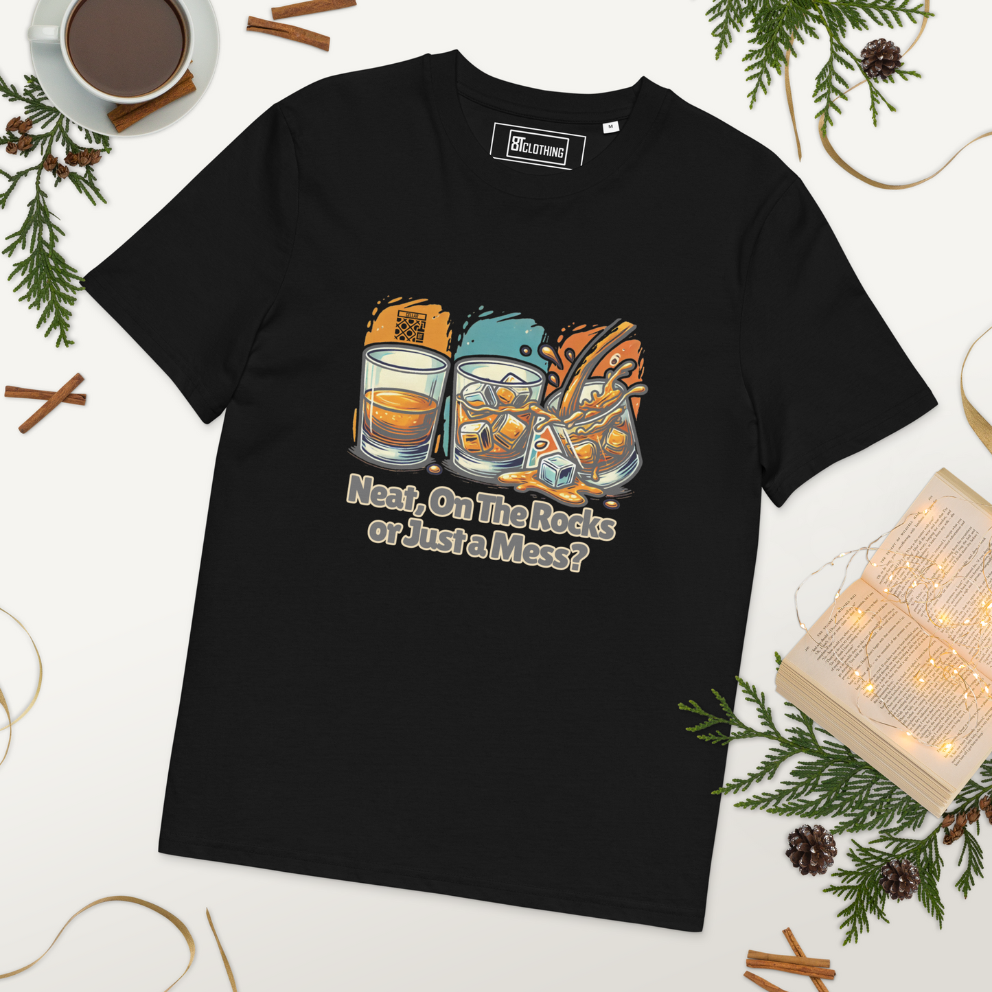 Cellar 8T Whisky - Neat - Unisex Organic Cotton T-Shirt image 23