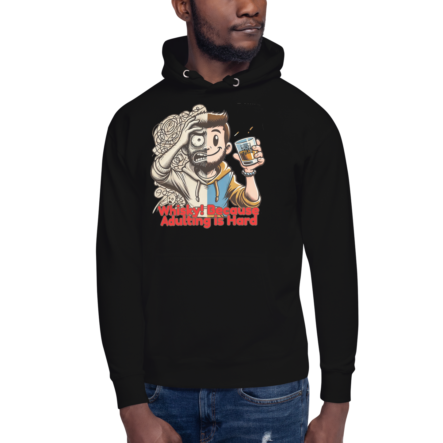 Cellar 8T Whisky - Adulting - Unisex Hoodie image 9