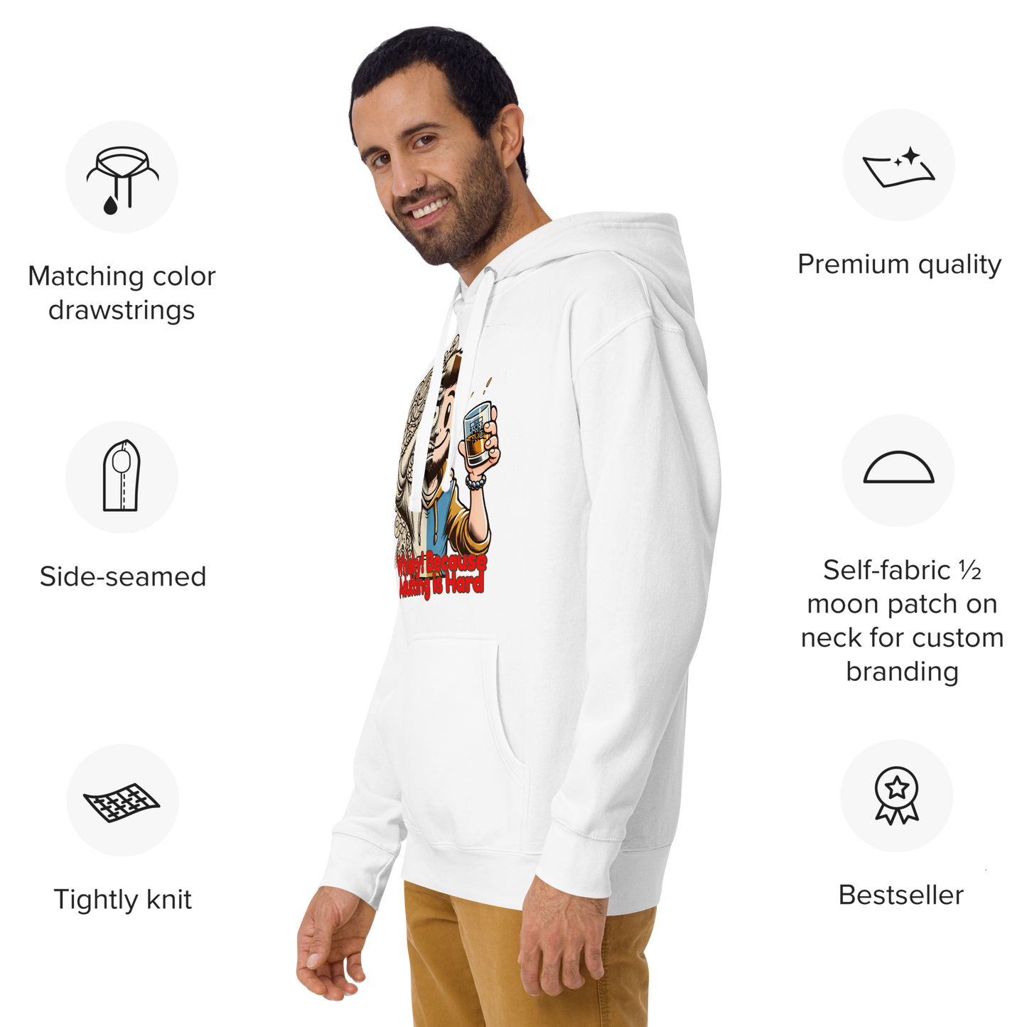 Cellar 8T Whisky - Adulting - Unisex Hoodie image 21