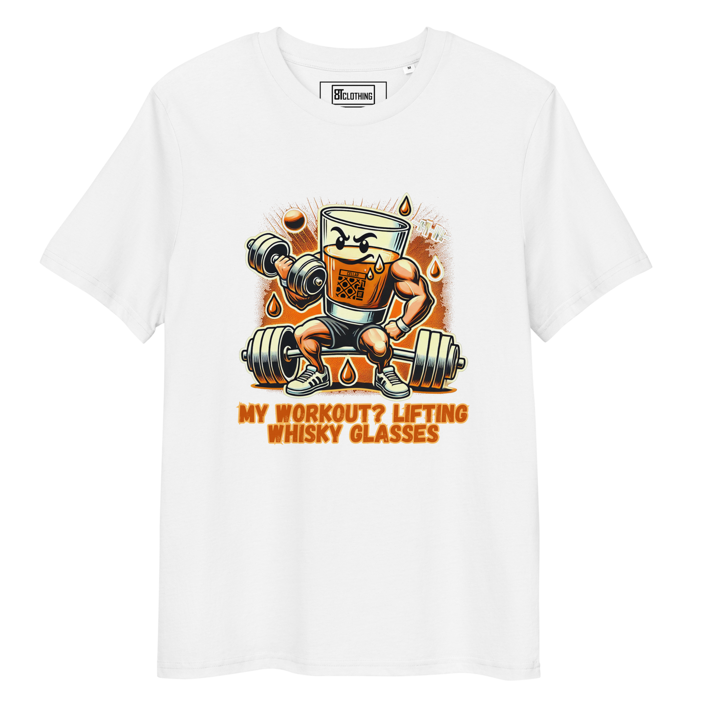 Cellar 8T Whisky - Workout - Unisex Organic Cotton T-Shirt image 31