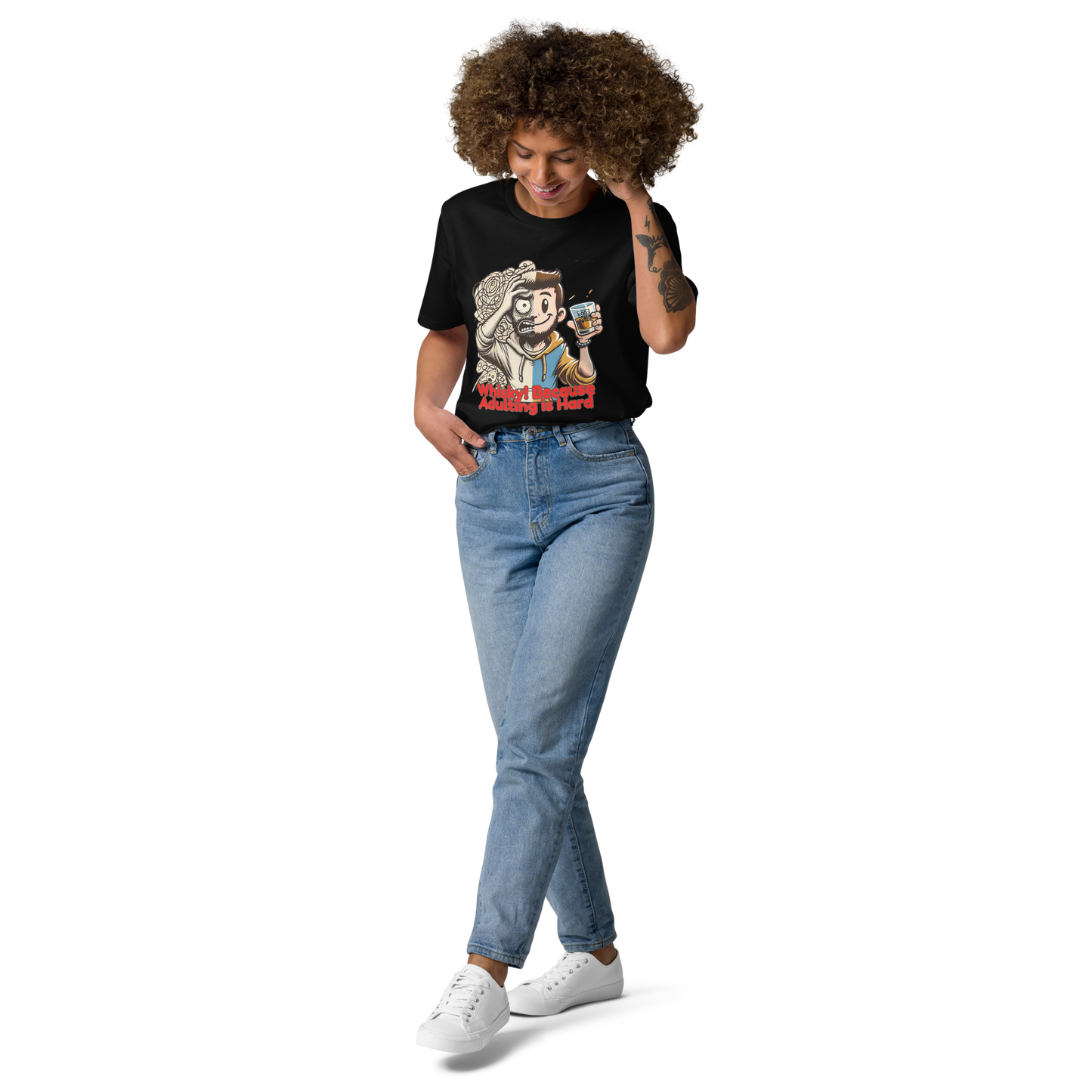 Cellar 8T Whisky - Adulting - Unisex Organic Cotton T-Shirt image 24