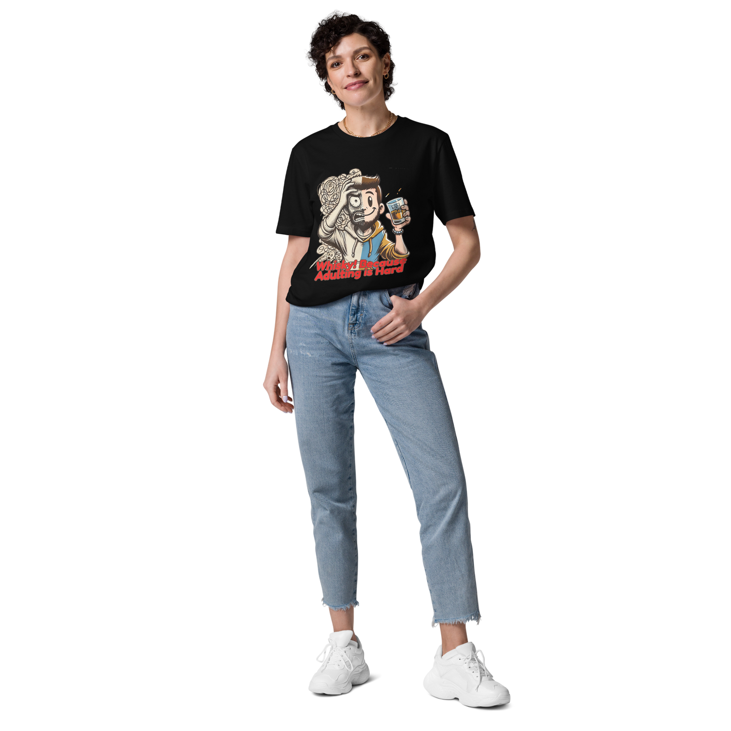 Cellar 8T Whisky - Adulting - Unisex Organic Cotton T-Shirt image 26