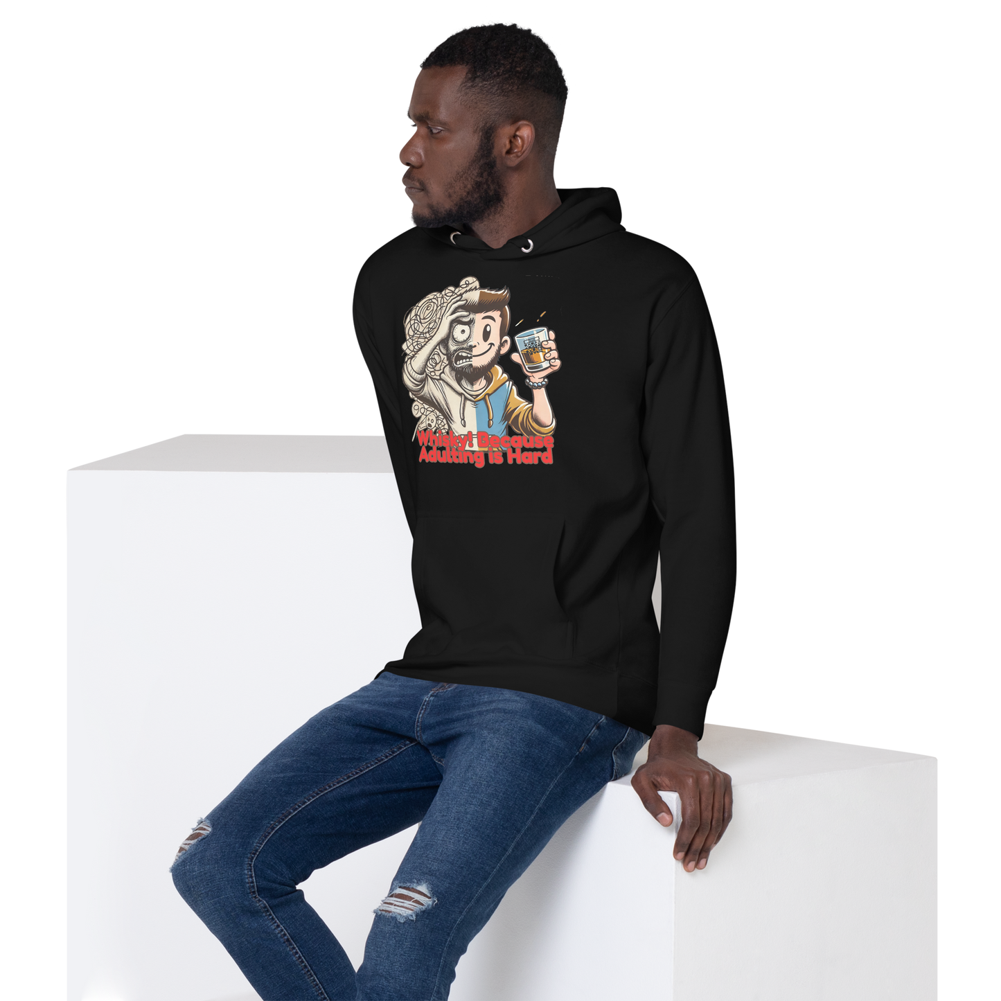 Cellar 8T Whisky - Adulting - Unisex Hoodie image 8
