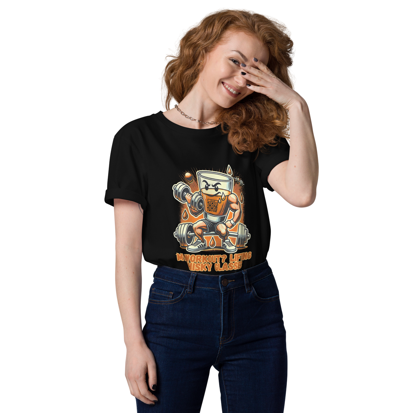Cellar 8T Whisky - Workout - Unisex Organic Cotton T-Shirt image 23