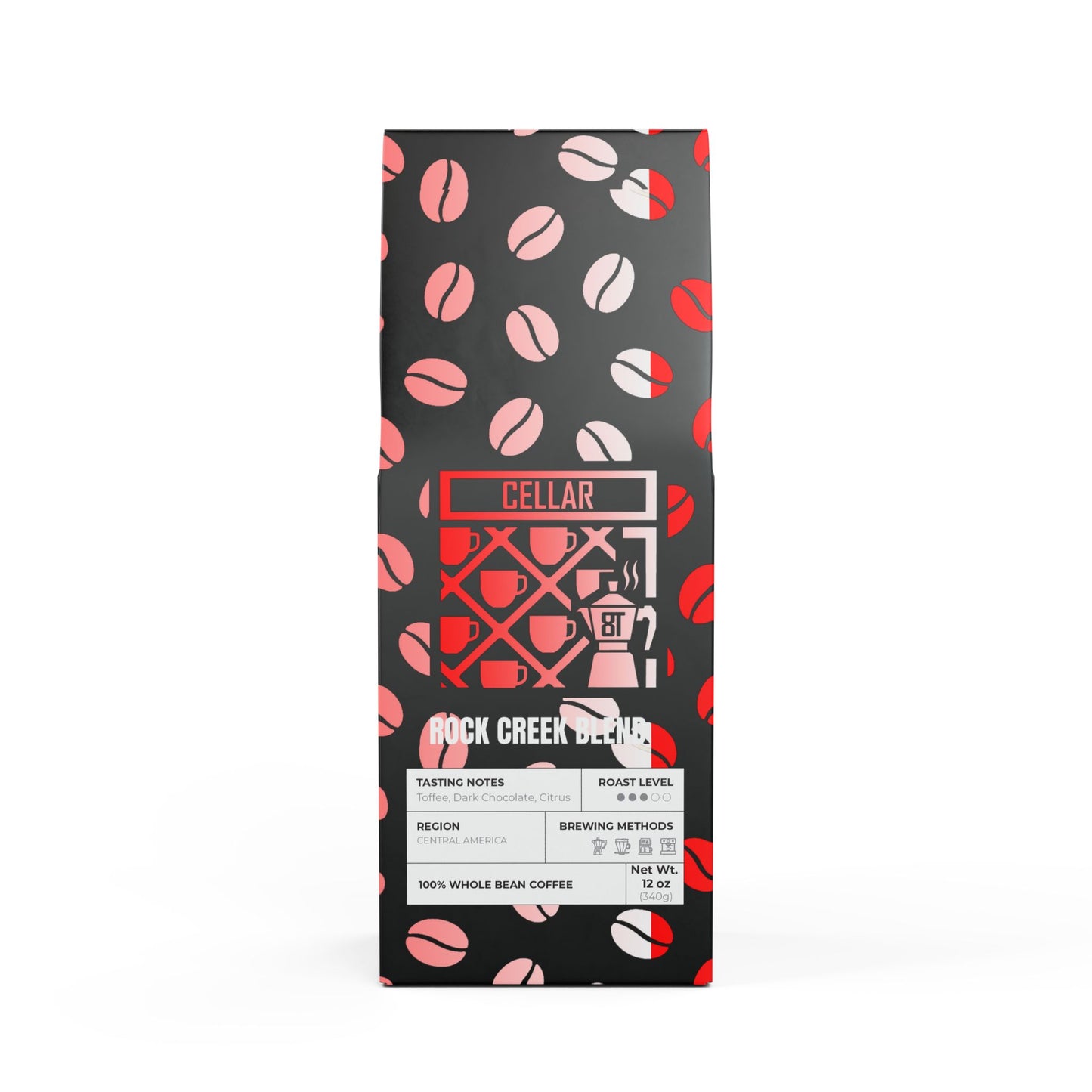 Cellar 8T Coffee - Rock Creek Blend (Medium Roast)