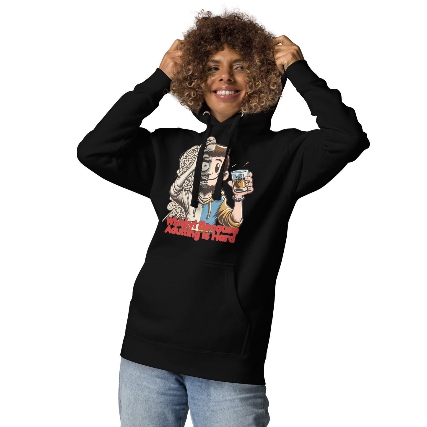 Cellar 8T Whisky - Adulting - Unisex Hoodie image 23