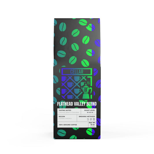 Cellar 8T Coffee - Flathead Valley Blend (Medium-Dark Roast)