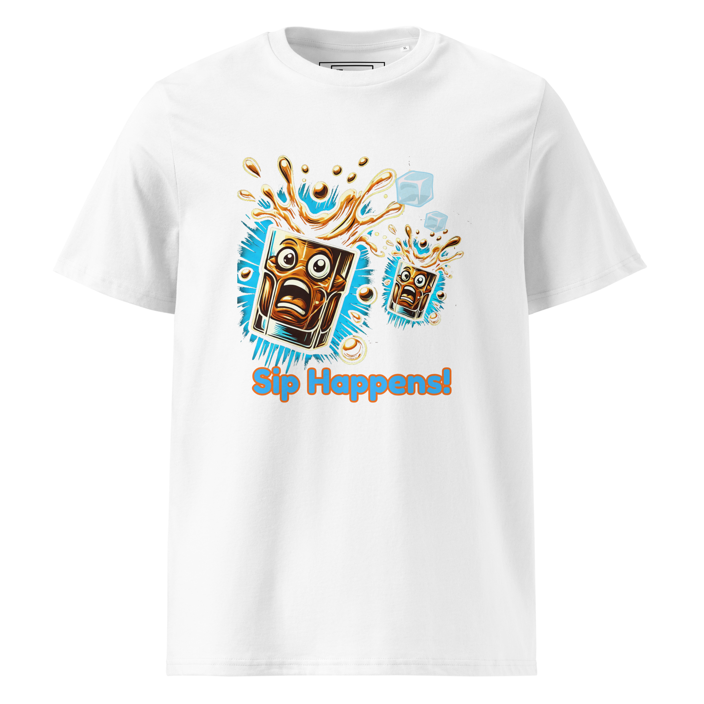 Cellar 8T Whisky - Sip Happens - Unisex Organic Cotton T-Shirt image 24