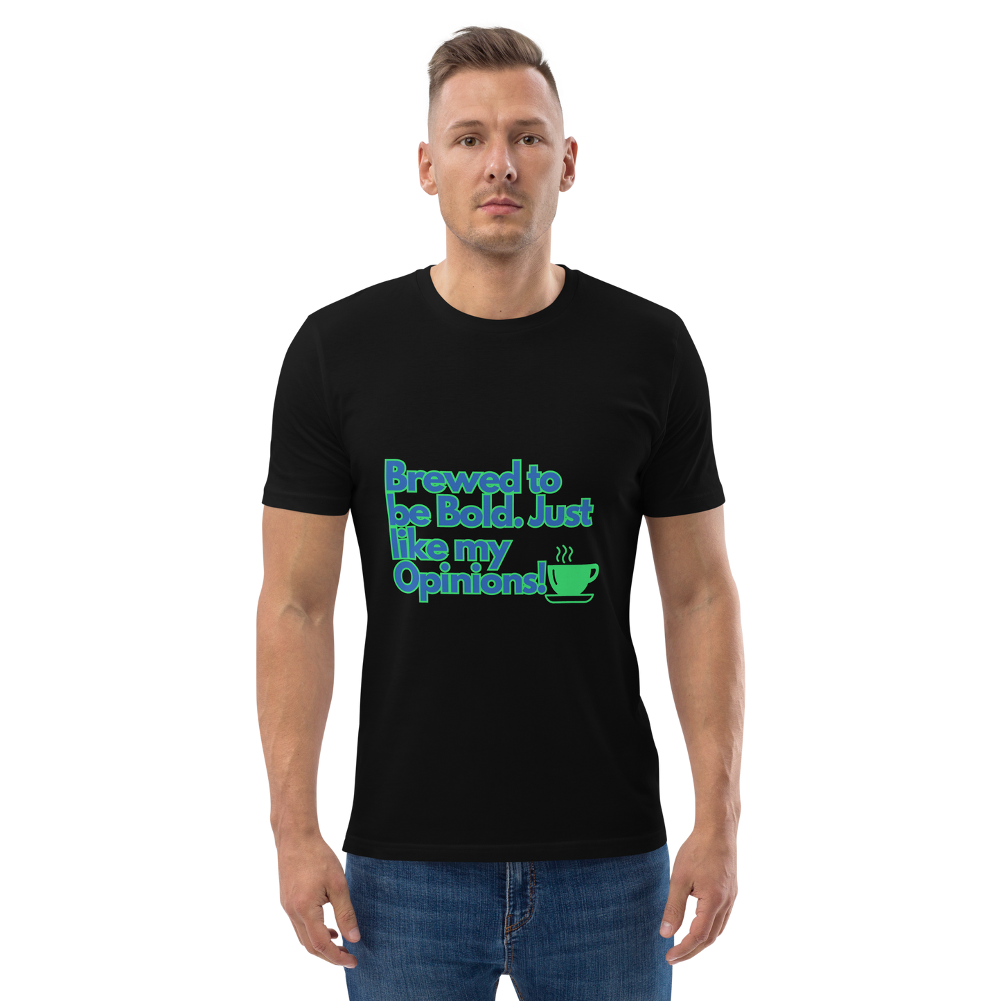 Cellar 8T Coffee - Brewed - Unisex Organic Cotton T-Shirt image 5