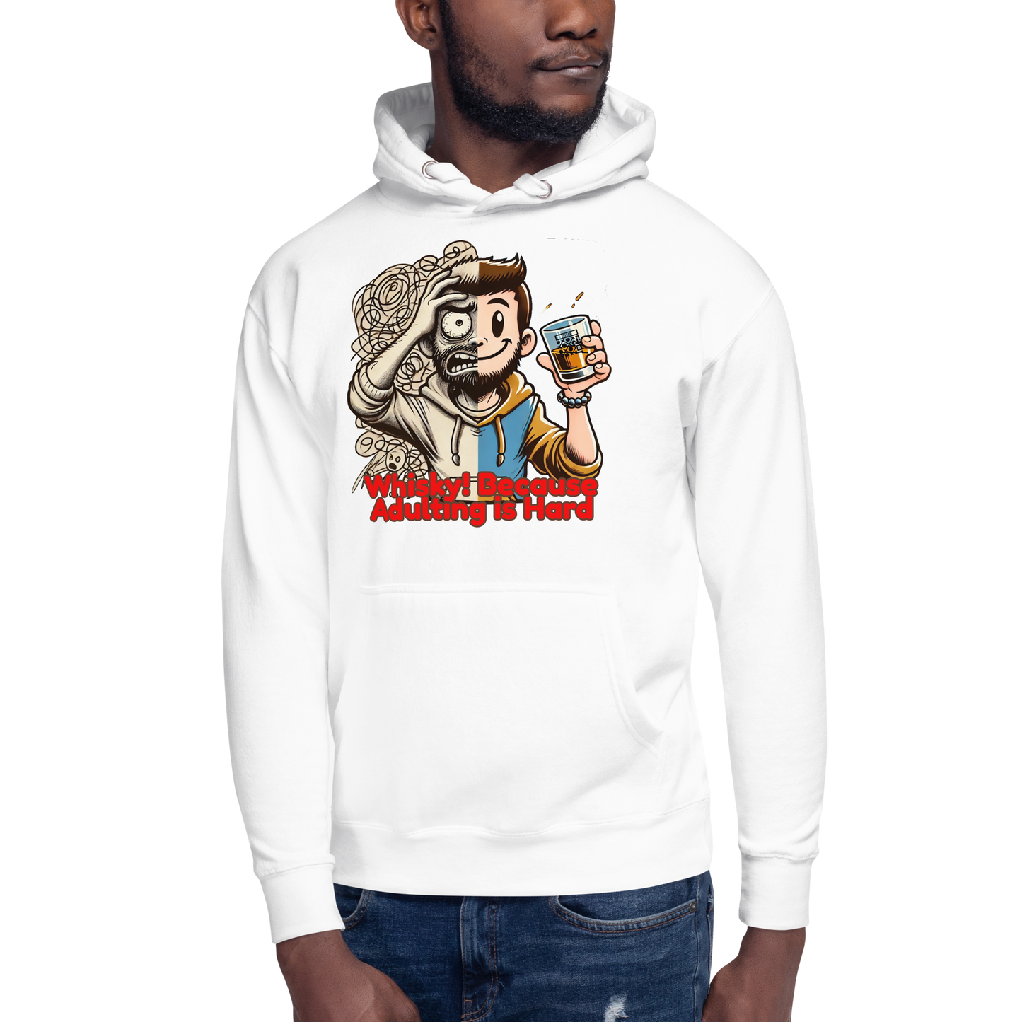 Cellar 8T Whisky - Adulting - Unisex Hoodie image 17