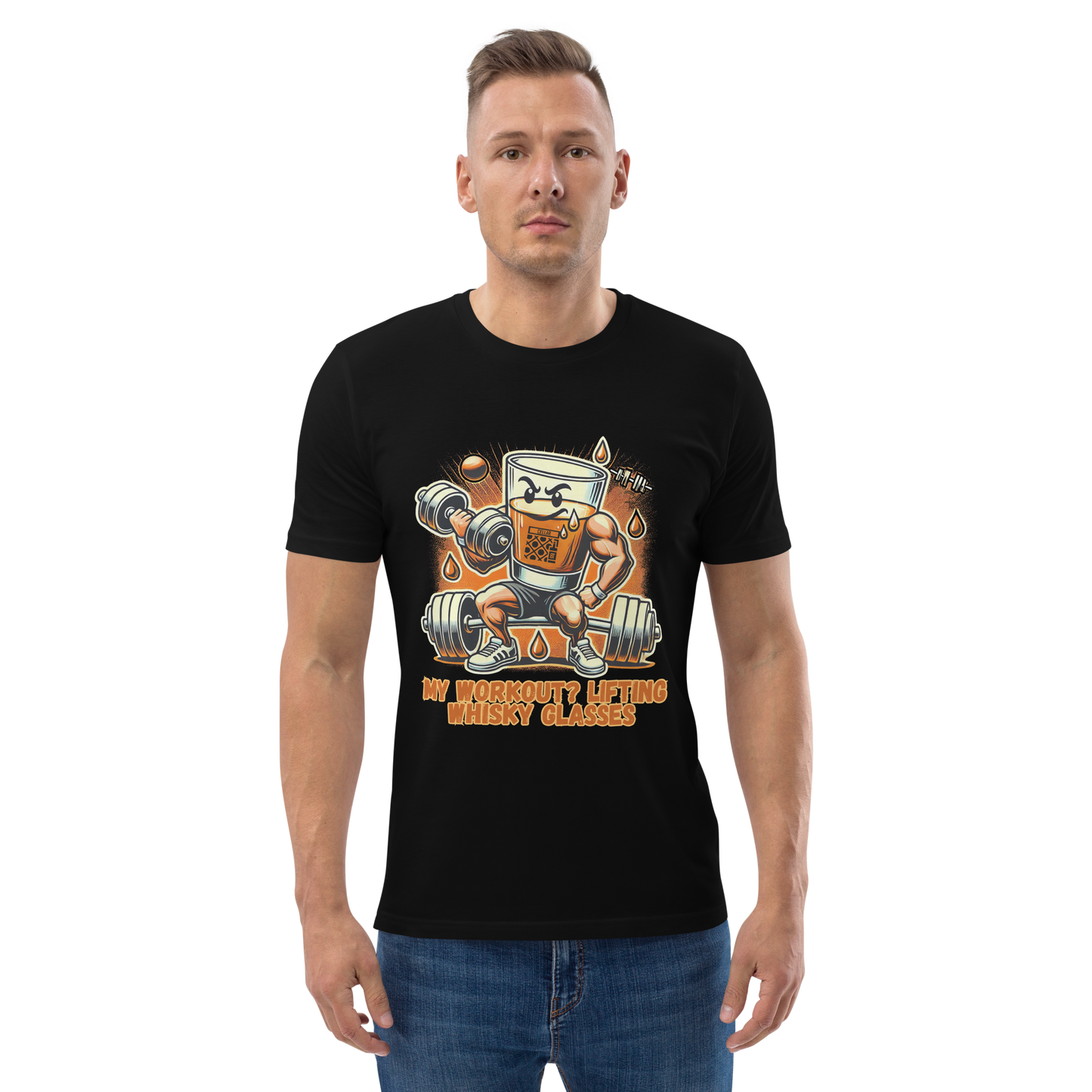 Cellar 8T Whisky - Workout - Unisex Organic Cotton T-Shirt image 1