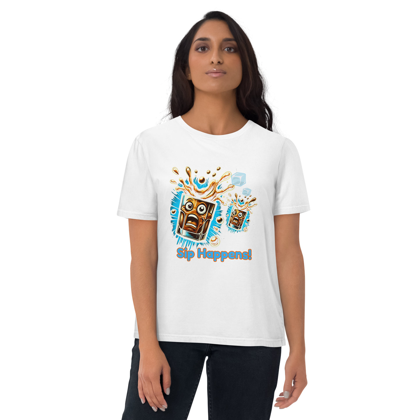 Cellar 8T Whisky - Sip Happens - Unisex Organic Cotton T-Shirt image 8