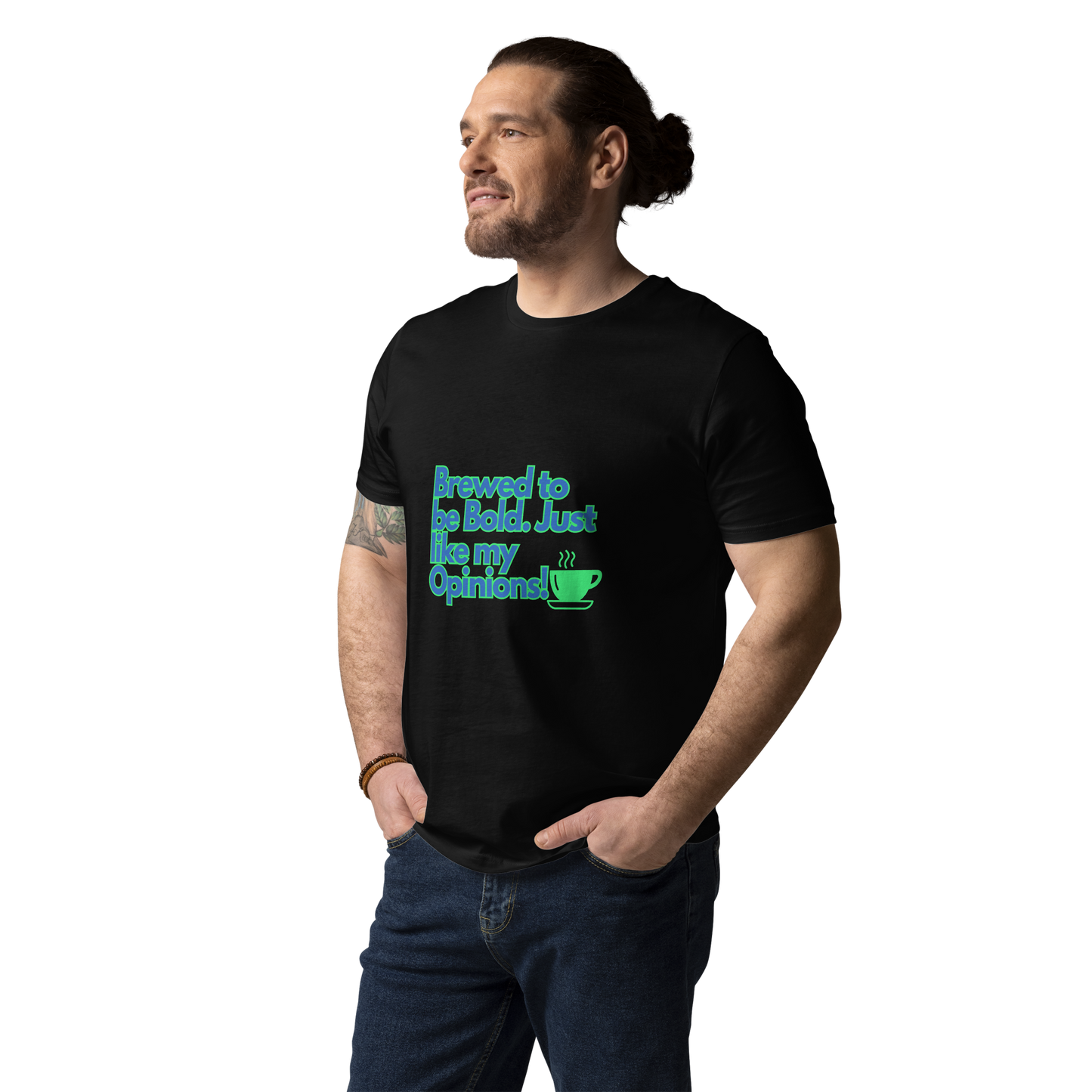 Cellar 8T Coffee - Brewed - Unisex Organic Cotton T-Shirt image 4