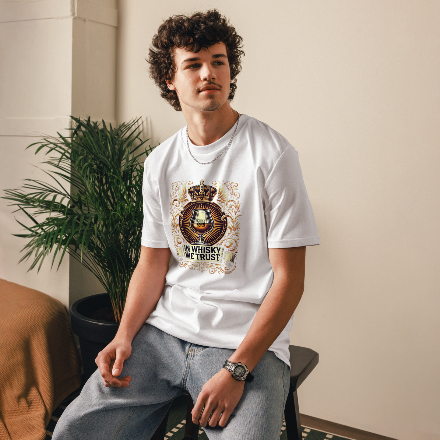 Cellar 8T Whisky - Trust - Unisex Organic Cotton T-Shirt image 15