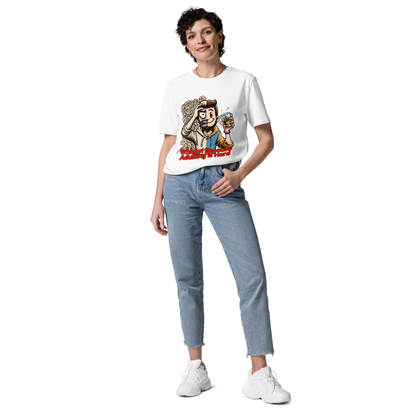 Cellar 8T Whisky - Adulting - Unisex Organic Cotton T-Shirt image 12