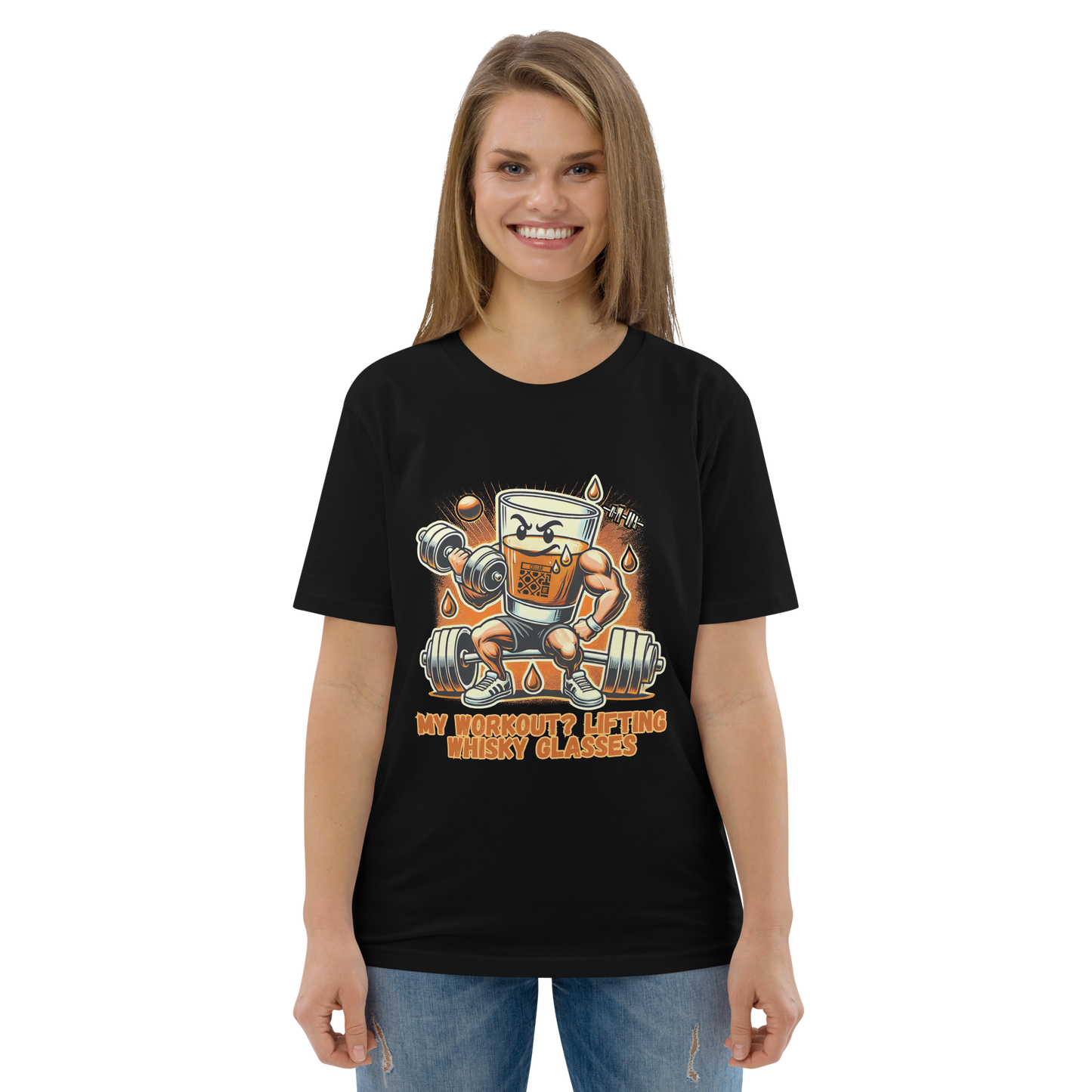 Cellar 8T Whisky - Workout - Unisex Organic Cotton T-Shirt image 12