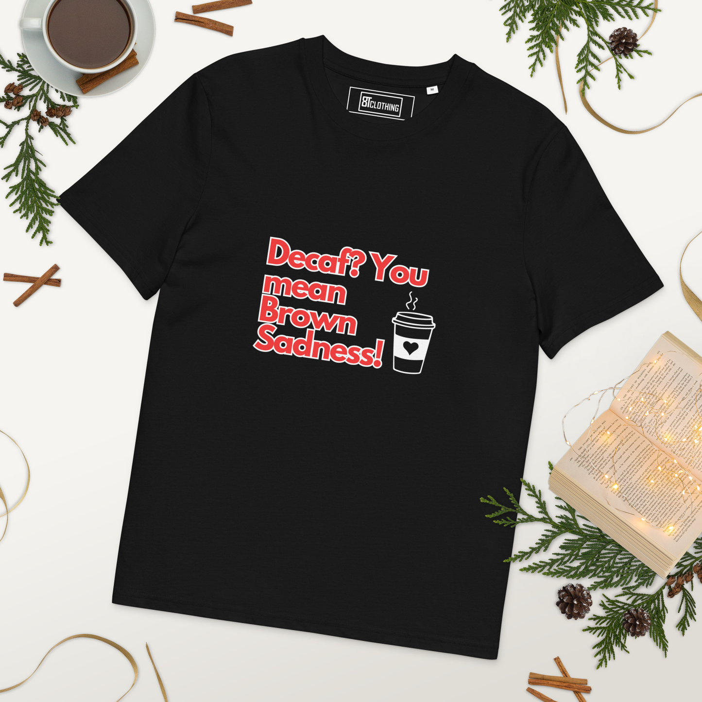 Cellar 8T Coffee - Brown Sadness - Unisex Organic Cotton T-Shirt image 30