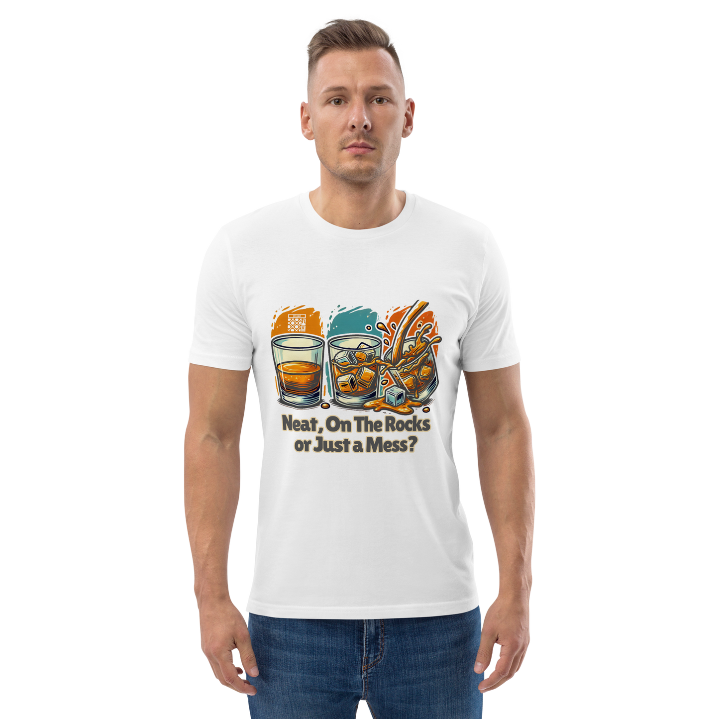 Cellar 8T Whisky - Neat - Unisex Organic Cotton T-Shirt image 8