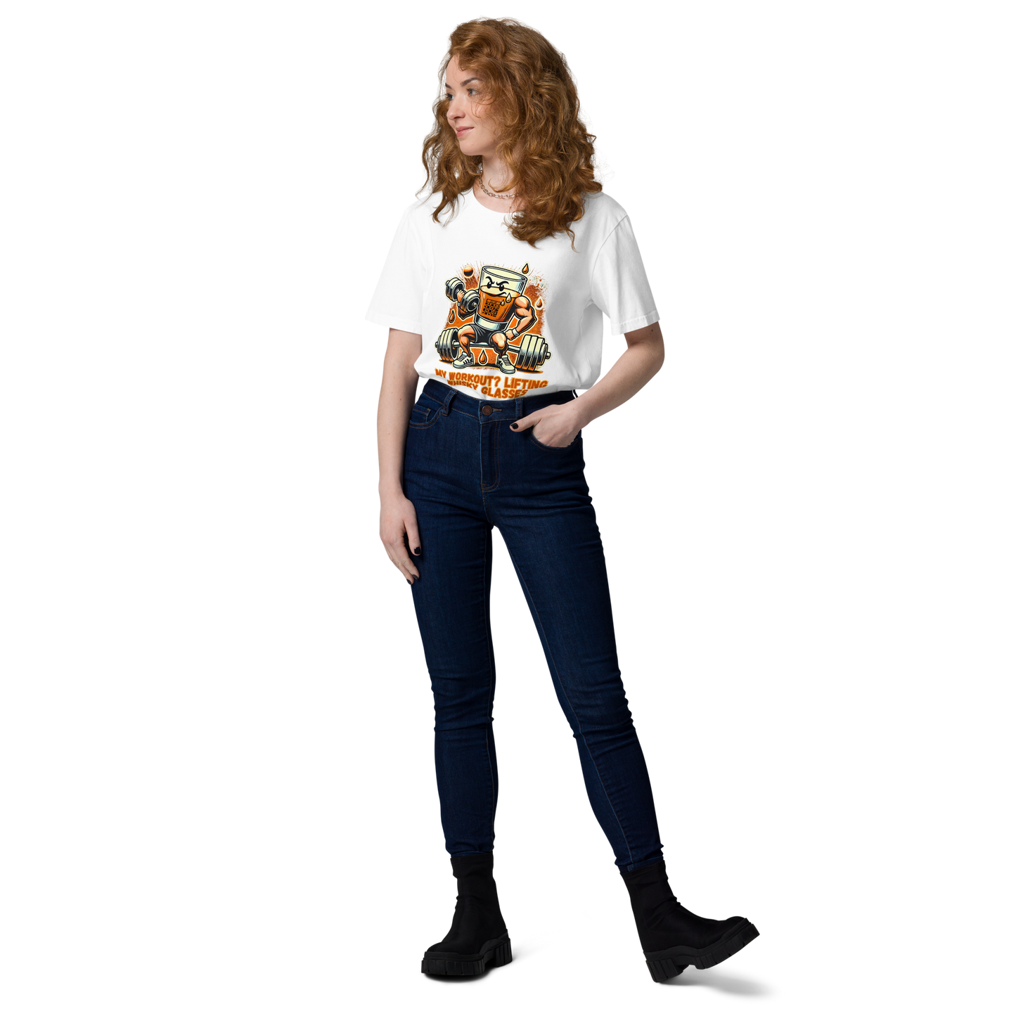 Cellar 8T Whisky - Workout - Unisex Organic Cotton T-Shirt image 2