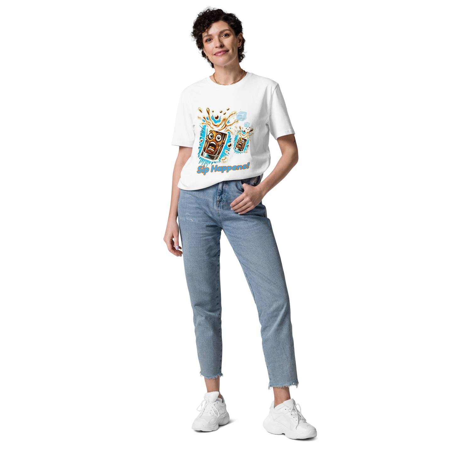 Cellar 8T Whisky - Sip Happens - Unisex Organic Cotton T-Shirt image 10
