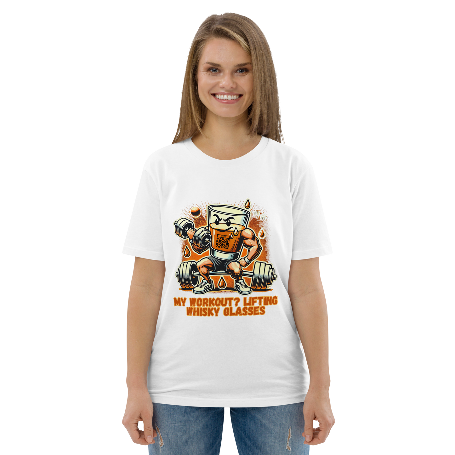 Cellar 8T Whisky - Workout - Unisex Organic Cotton T-Shirt image 5