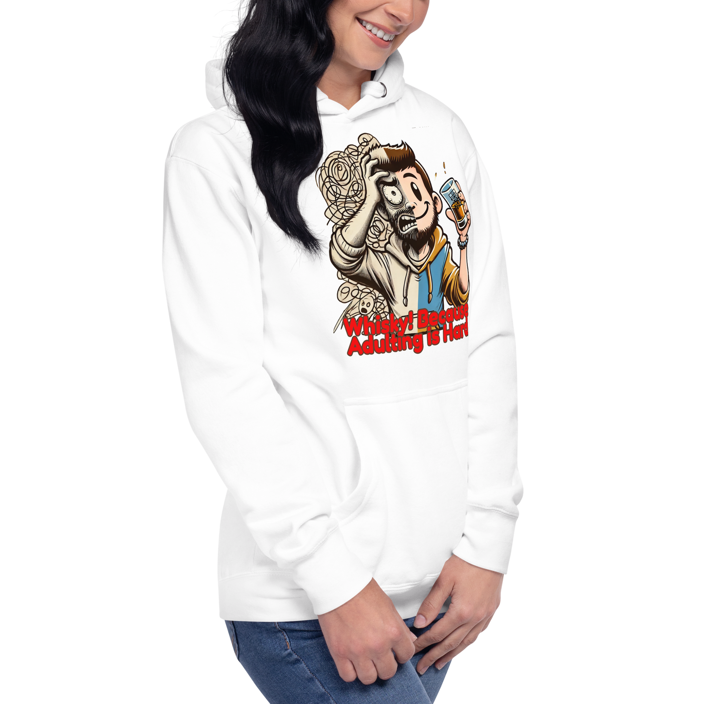 Cellar 8T Whisky - Adulting - Unisex Hoodie image 5