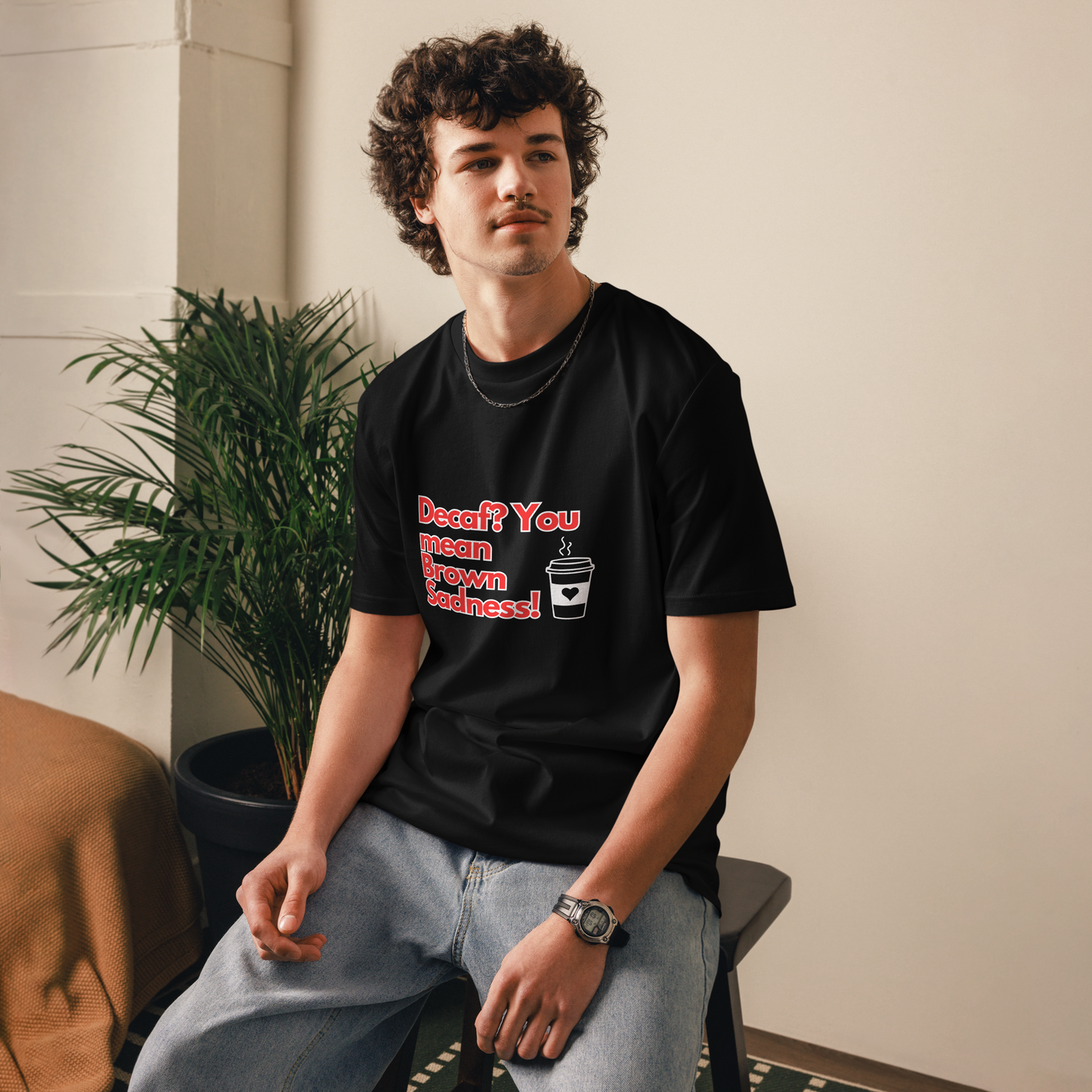 Cellar 8T Coffee - Brown Sadness - Unisex Organic Cotton T-Shirt image 19