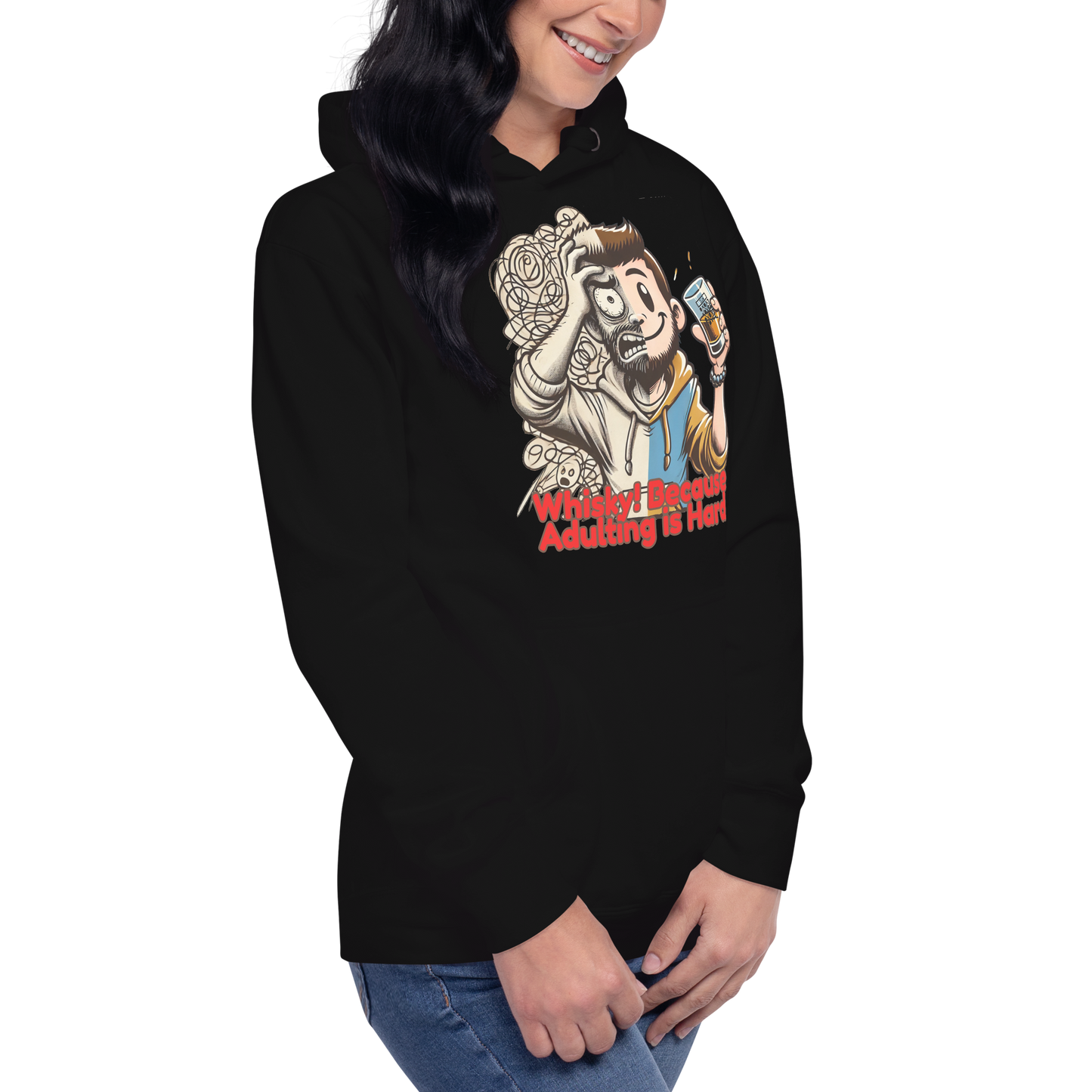 Cellar 8T Whisky - Adulting - Unisex Hoodie image 12