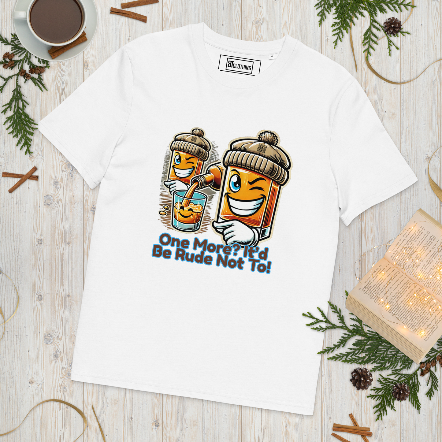 Cellar 8T Whisky - One More - Unisex Organic Cotton T-Shirt image 27