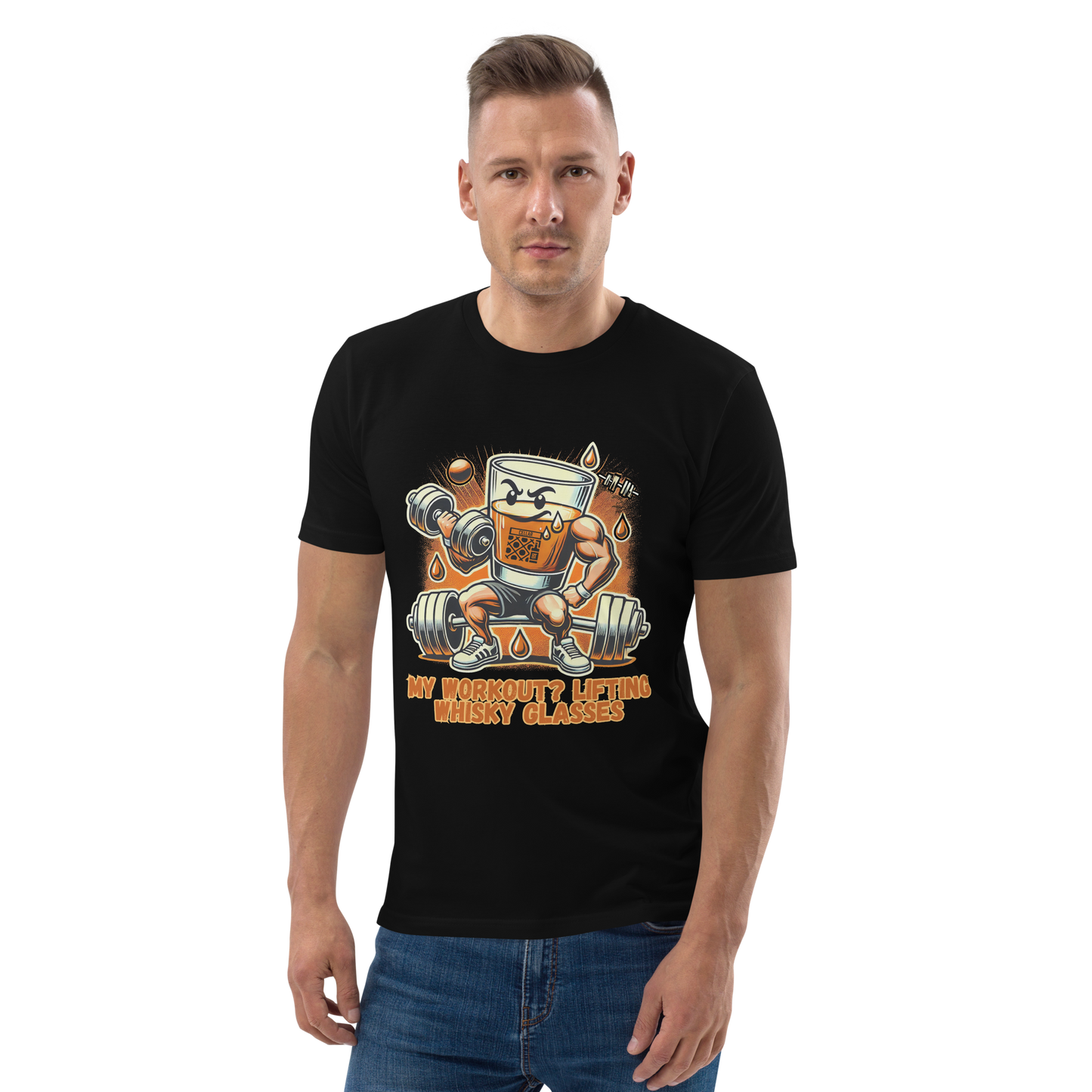 Cellar 8T Whisky - Workout - Unisex Organic Cotton T-Shirt image 0