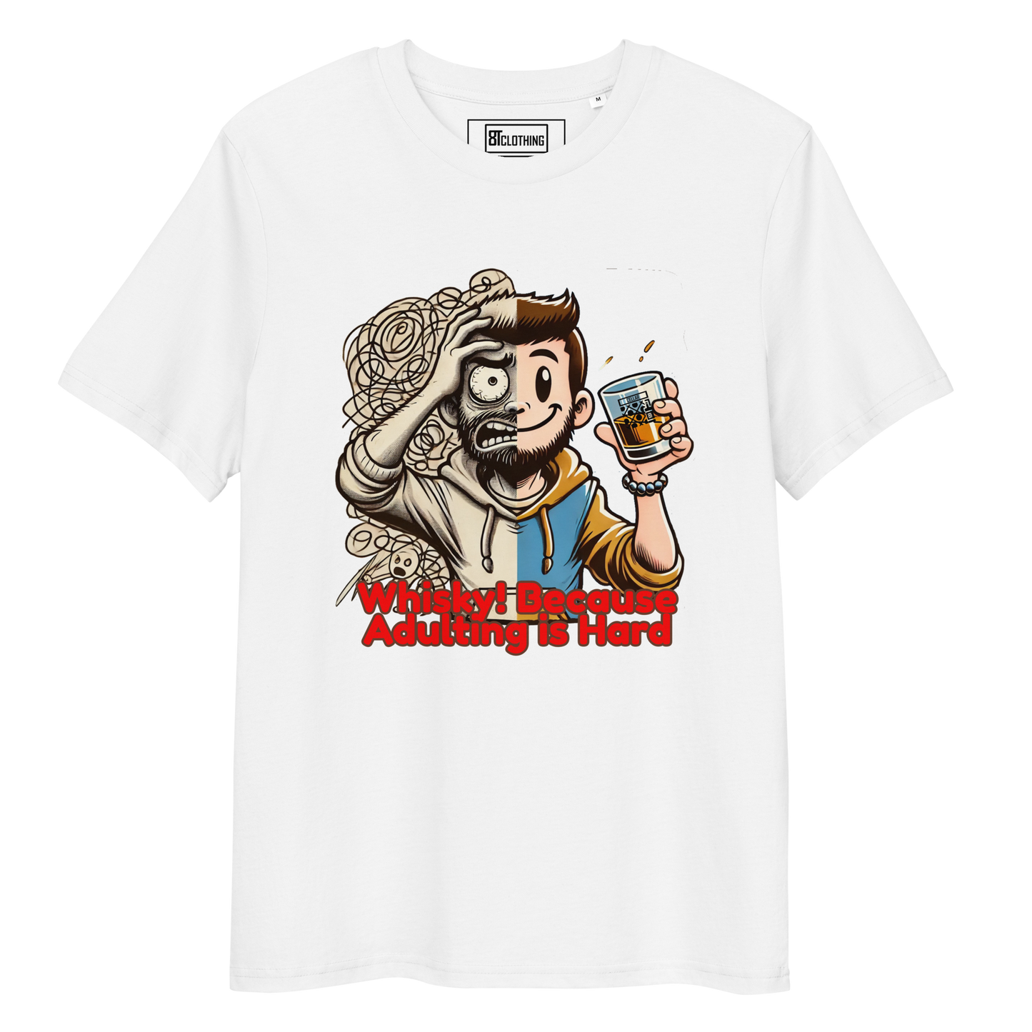 Cellar 8T Whisky - Adulting - Unisex Organic Cotton T-Shirt image 31