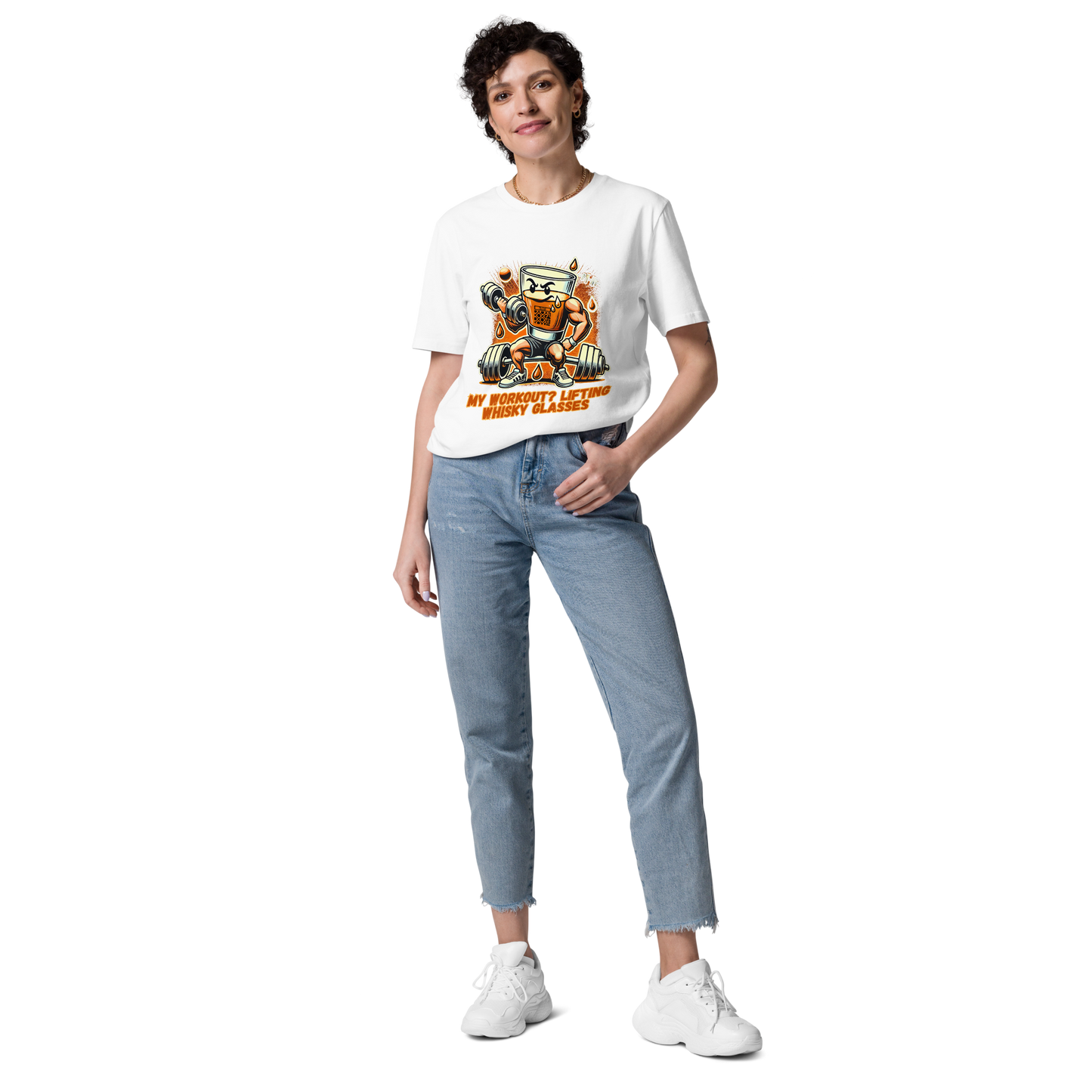 Cellar 8T Whisky - Workout - Unisex Organic Cotton T-Shirt image 15