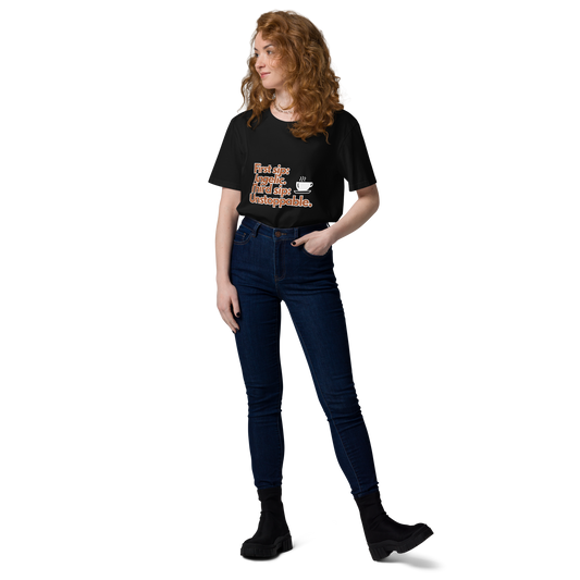 Cellar 8T Coffee - Unstoppable - Unisex Organic Cotton T-Shirt image 1