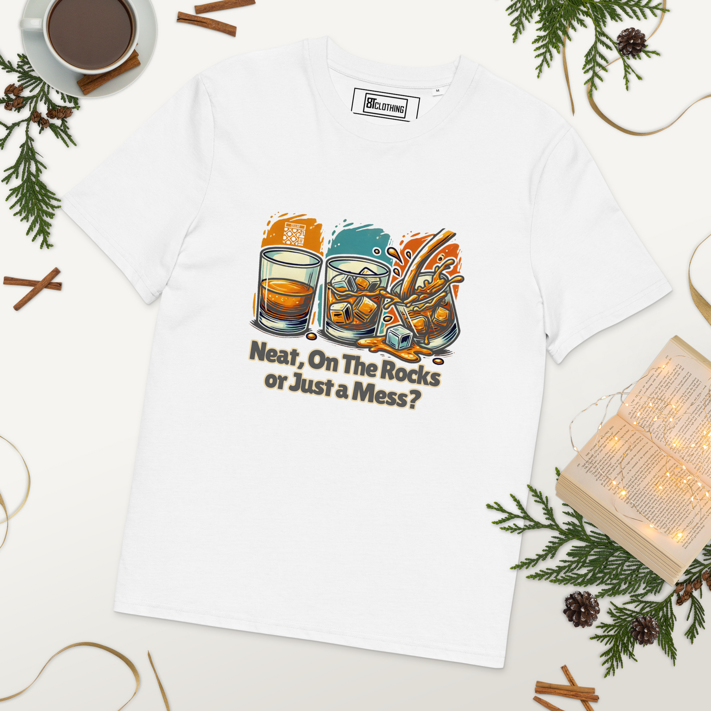 Cellar 8T Whisky - Neat - Unisex Organic Cotton T-Shirt image 22