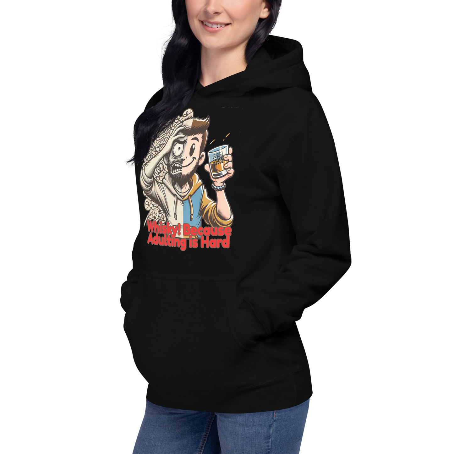 Cellar 8T Whisky - Adulting - Unisex Hoodie image 16