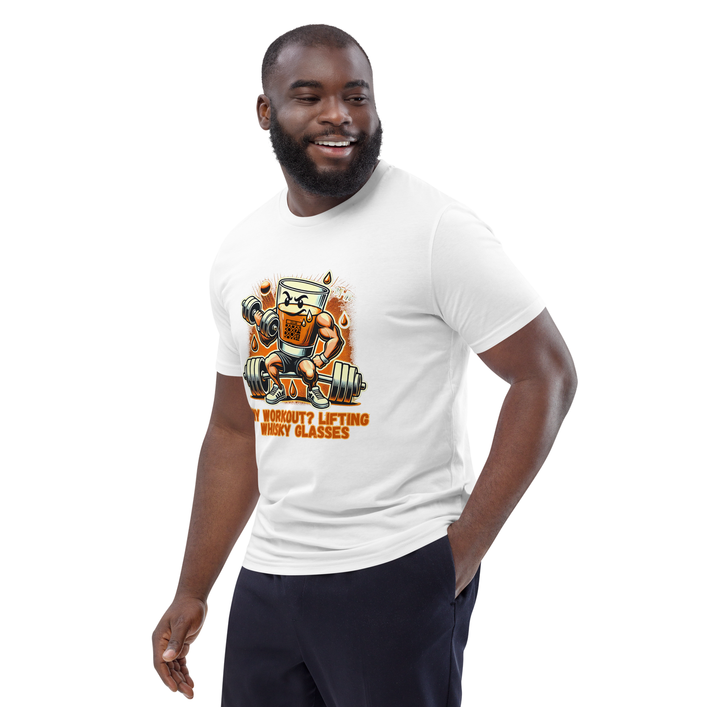 Cellar 8T Whisky - Workout - Unisex Organic Cotton T-Shirt image 20