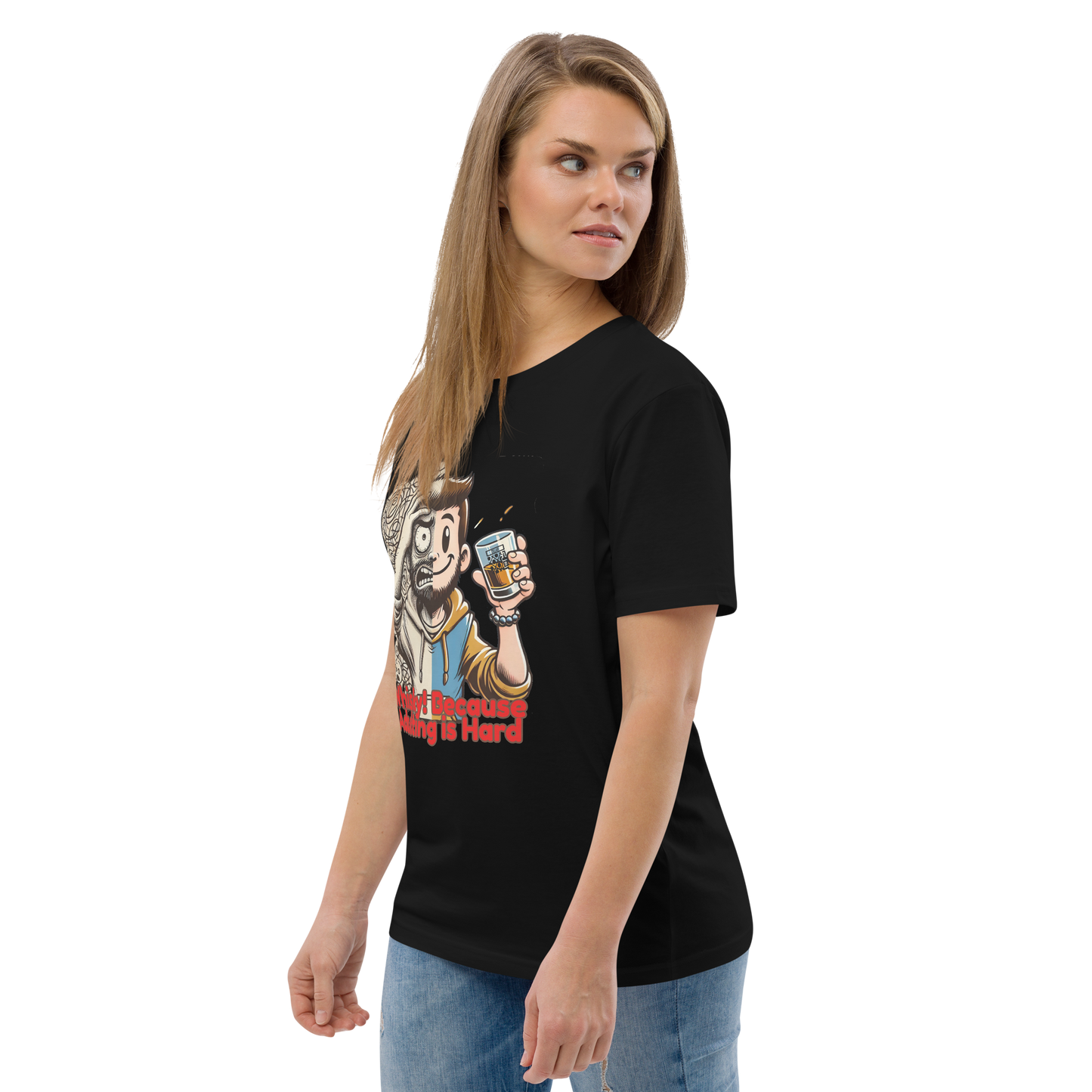 Cellar 8T Whisky - Adulting - Unisex Organic Cotton T-Shirt image 18