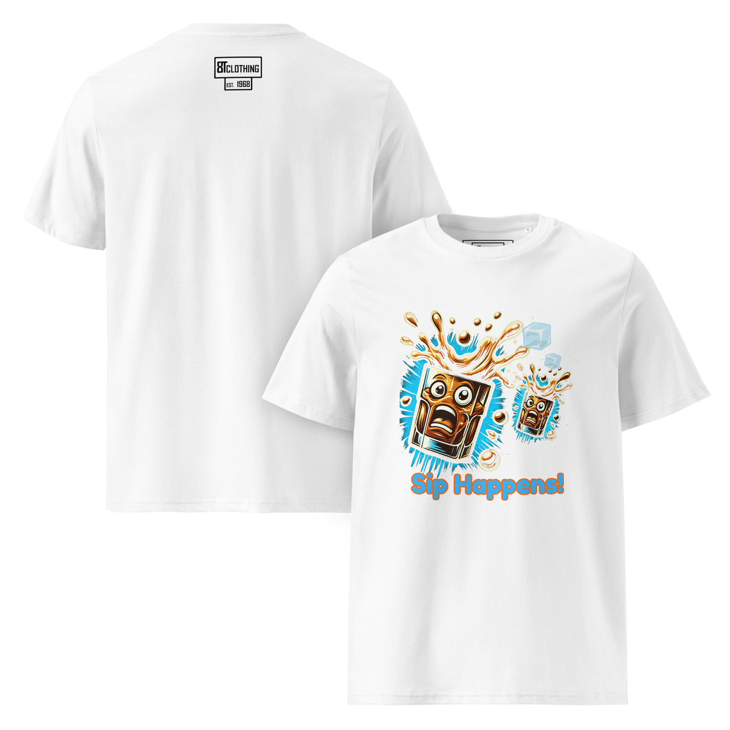 Cellar 8T Whisky - Sip Happens - Unisex Organic Cotton T-Shirt image 30
