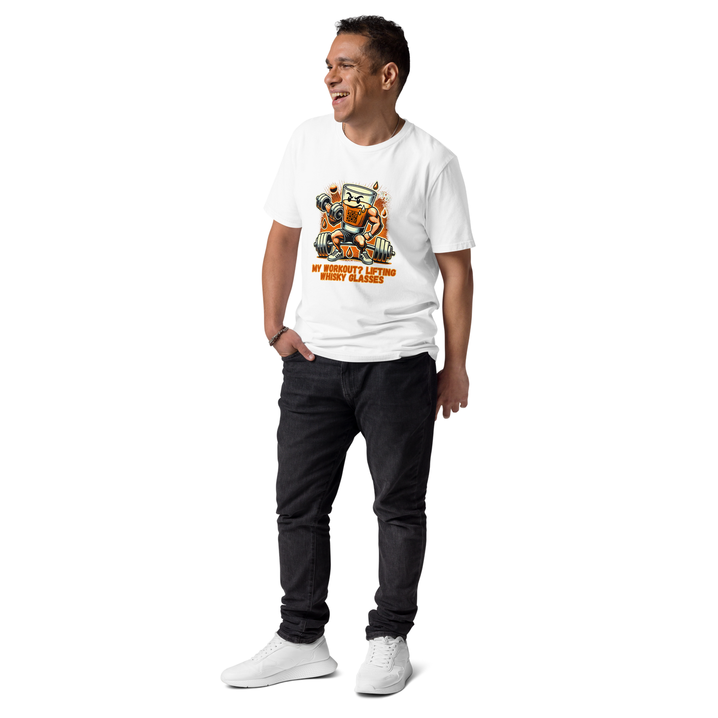 Cellar 8T Whisky - Workout - Unisex Organic Cotton T-Shirt image 26