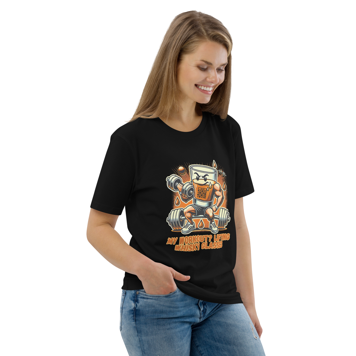 Cellar 8T Whisky - Workout - Unisex Organic Cotton T-Shirt image 17