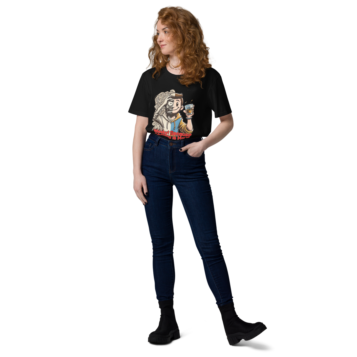 Cellar 8T Whisky - Adulting - Unisex Organic Cotton T-Shirt image 23