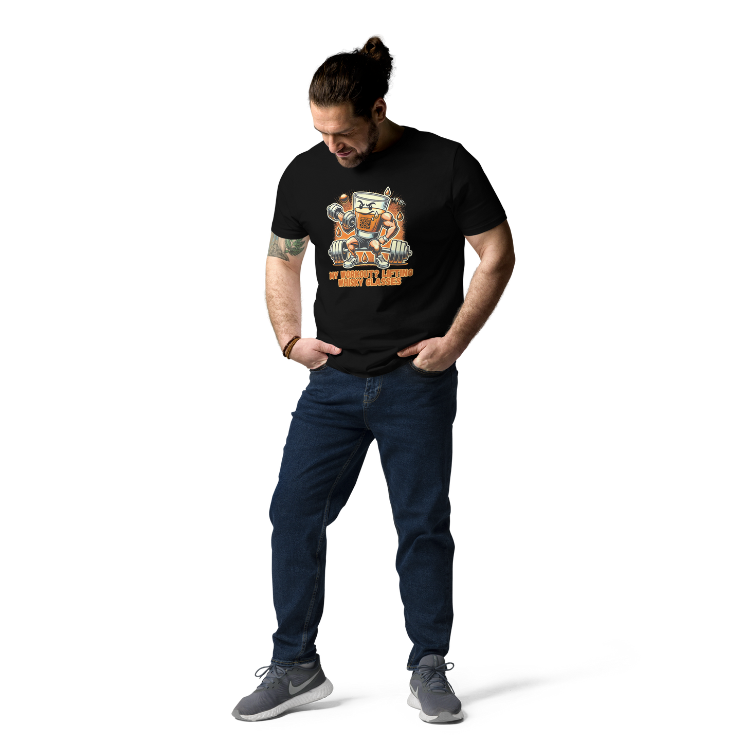 Cellar 8T Whisky - Workout - Unisex Organic Cotton T-Shirt image 10