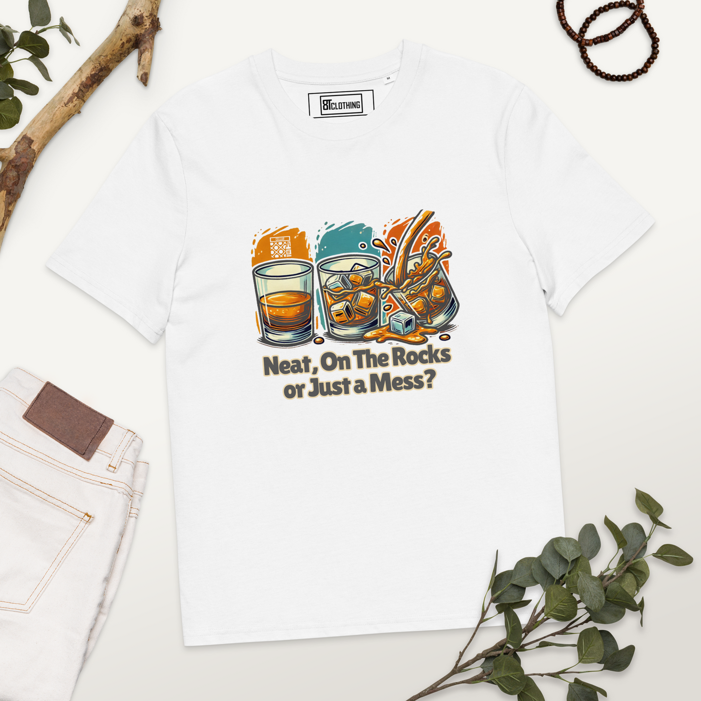 Cellar 8T Whisky - Neat - Unisex Organic Cotton T-Shirt image 24