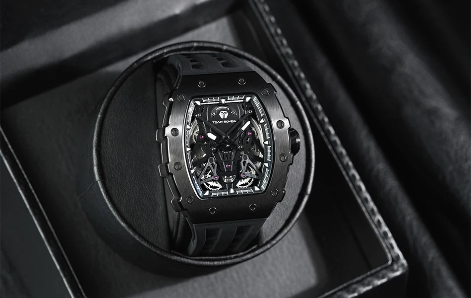 TSAR BOMBA – Carbon Fiber Automatic Men’s Watch (Model TB-8207)