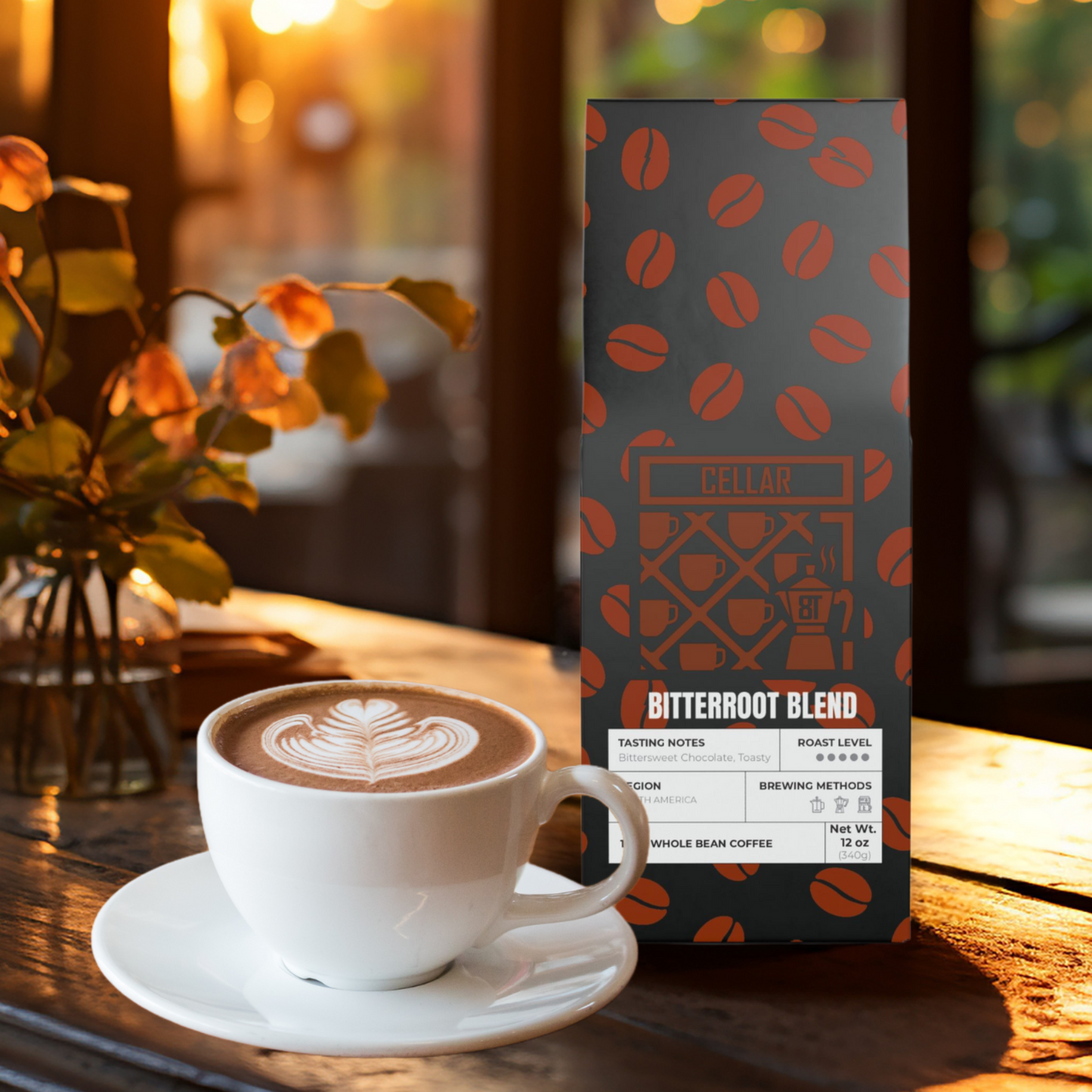 Cellar 8T Coffee - Bitterroot Blend (Dark French Roast)