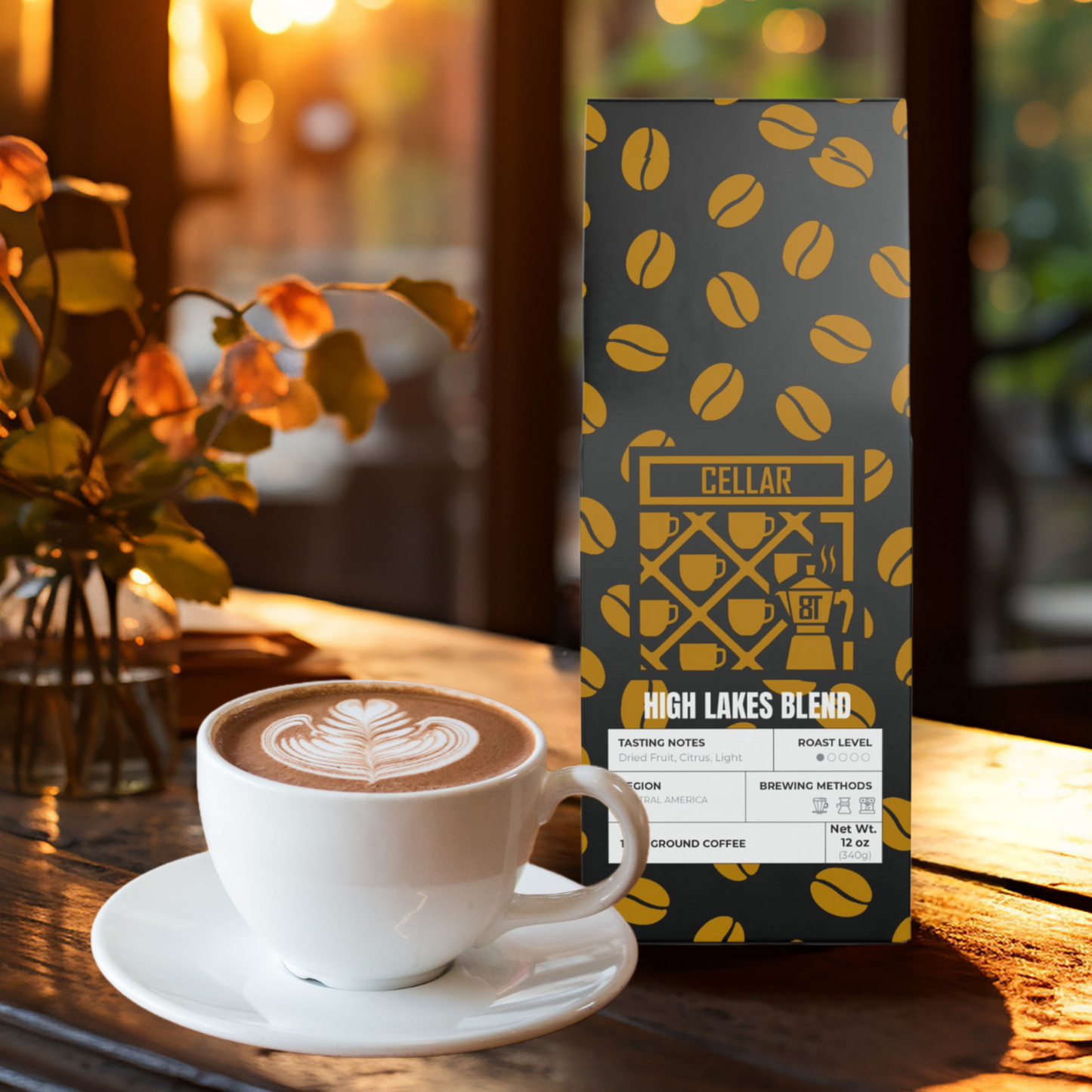 Cellar 8T Coffee - High Lakes Blend (Light Roast)