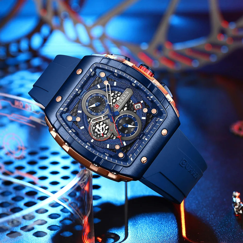 CURREN 8442 - Mens Sports Chronograph Watch
