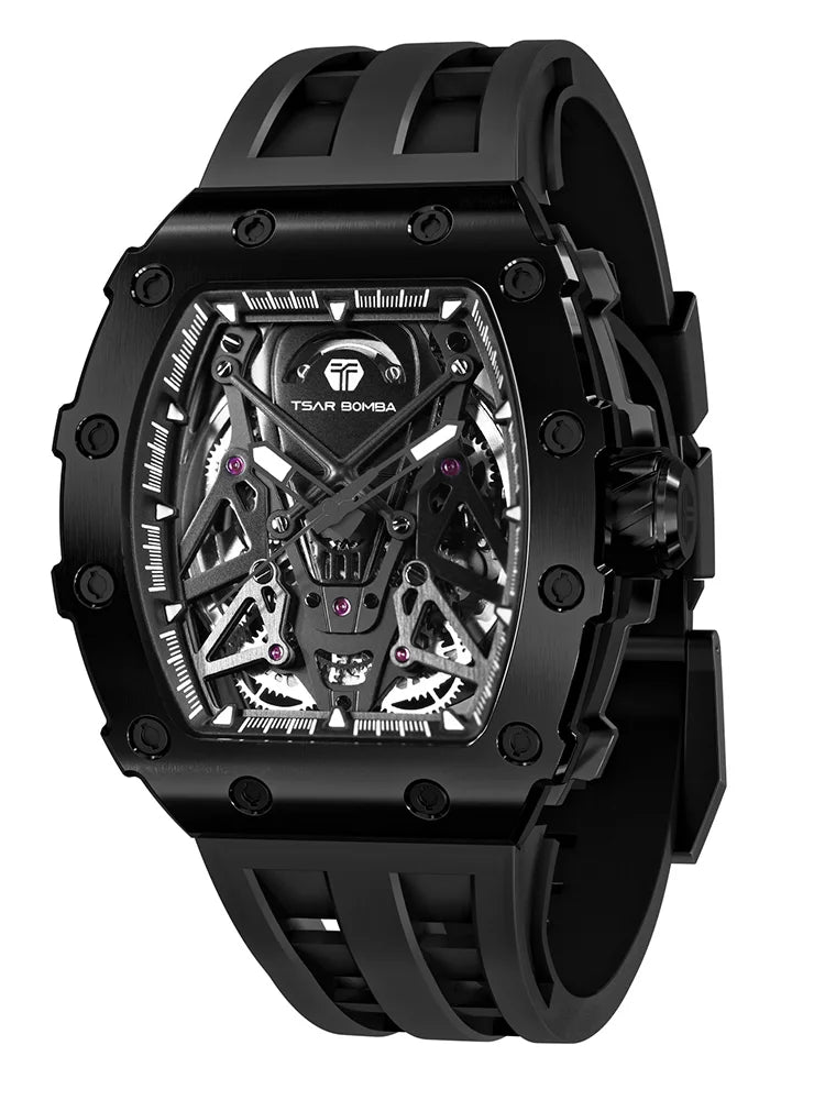 TSAR BOMBA – Carbon Fiber Automatic Men’s Watch (Model TB-8207)