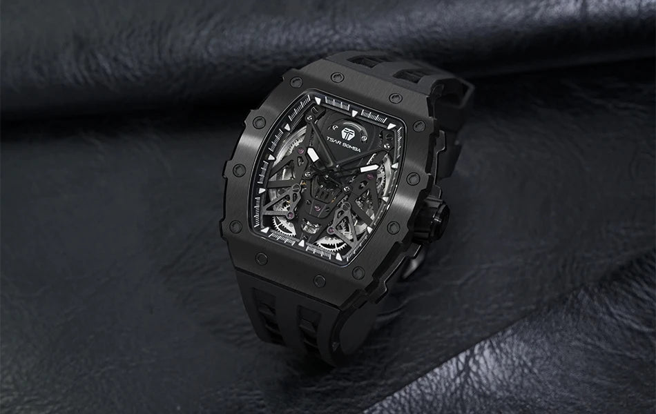 TSAR BOMBA – Carbon Fiber Automatic Men’s Watch (Model TB-8207)