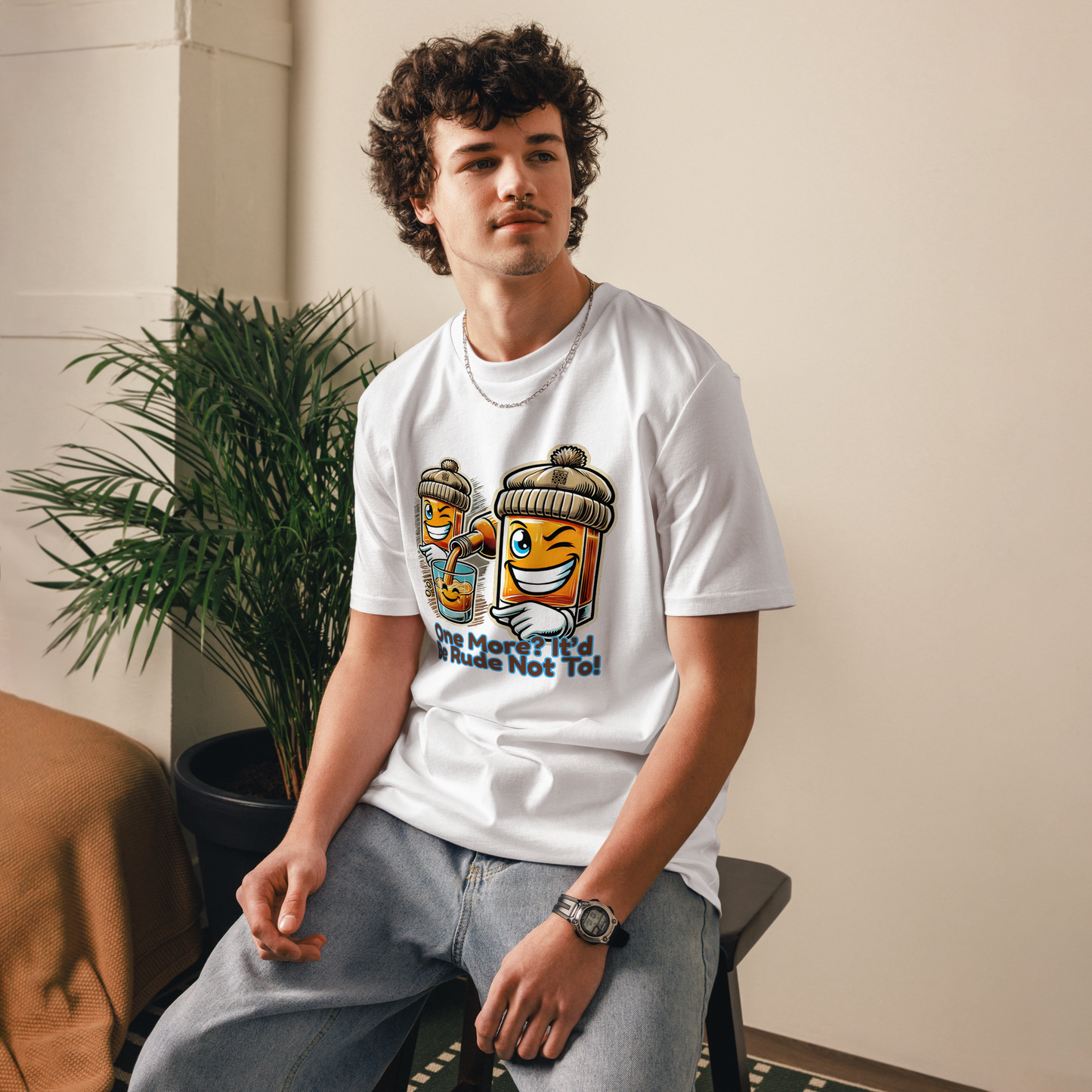 Cellar 8T Whisky - One More - Unisex Organic Cotton T-Shirt image 16